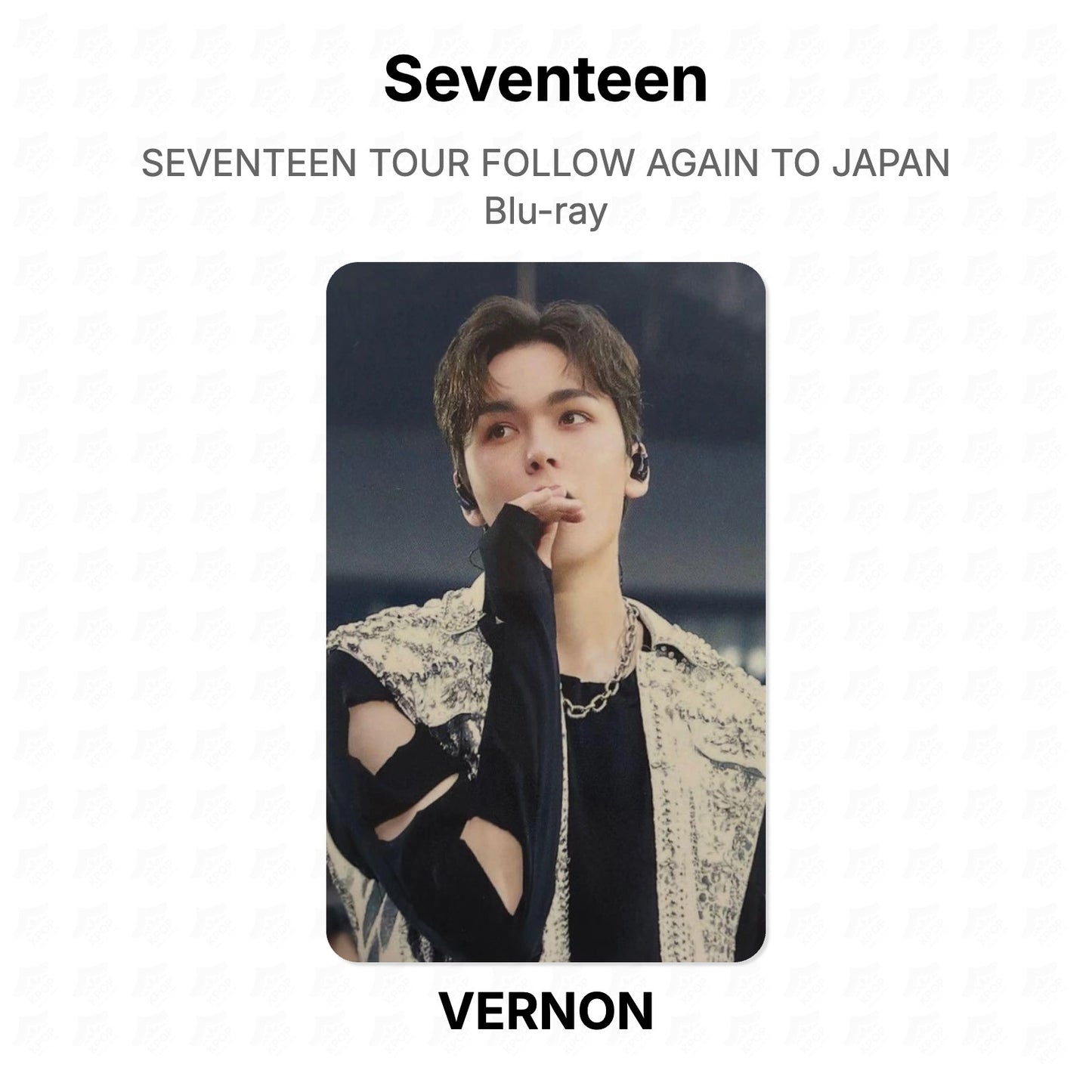 Seventeen TOUR FOLLOW AGAIN TO JAPAN Blu-ray Official Photocard