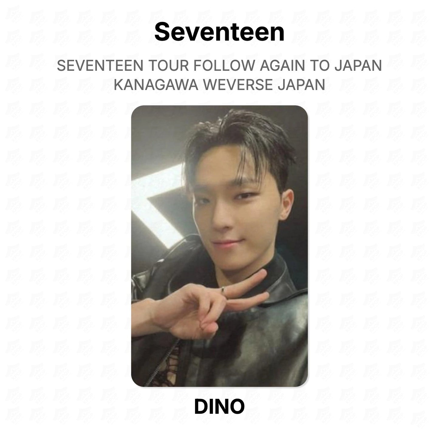 Seventeen TOUR FOLLOW AGAIN TO JAPAN KANAGAWA WEVERSE JAPAN Official Photocard