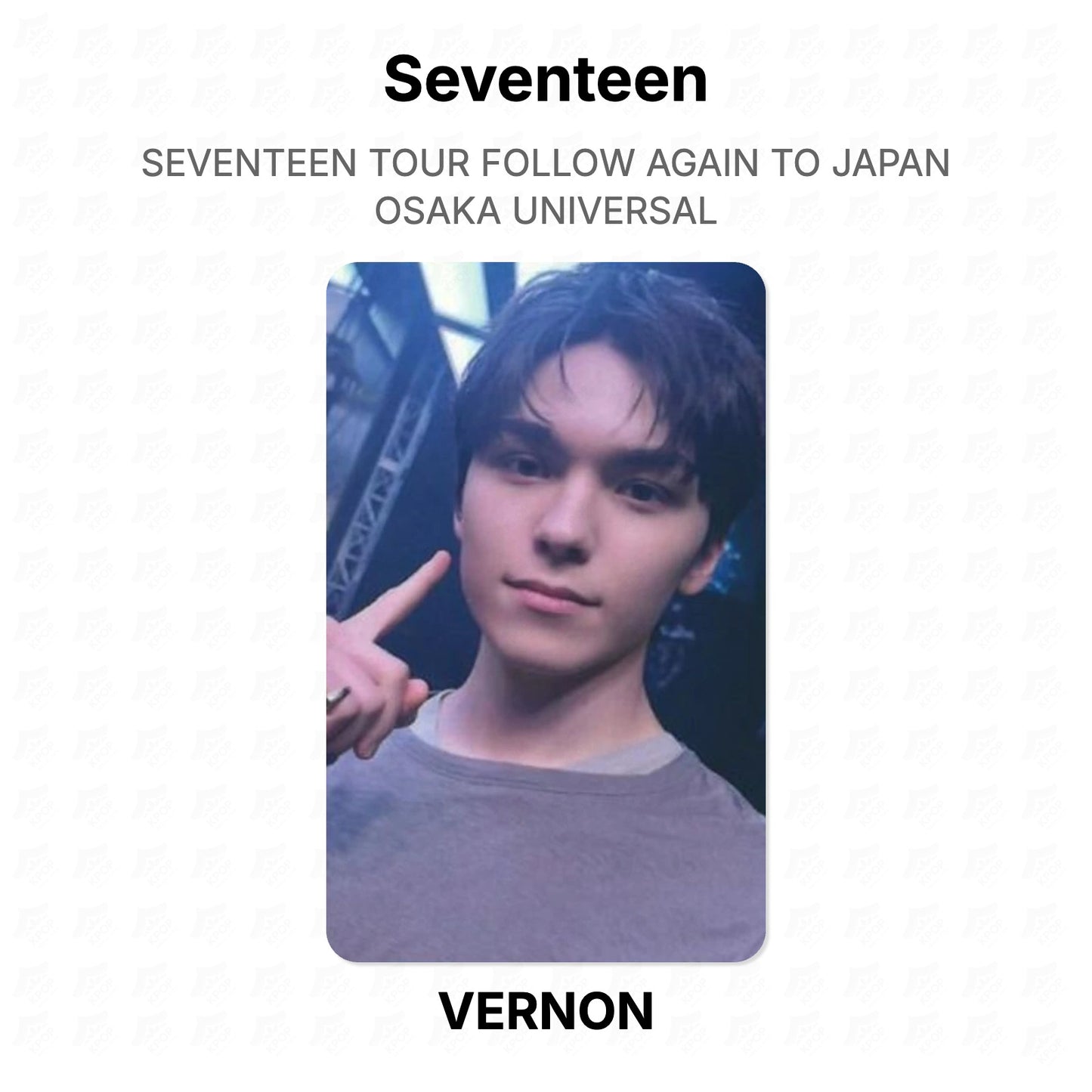 Seventeen TOUR FOLLOW AGAIN TO JAPAN OSAKA UNIVERSAL Official Photocard