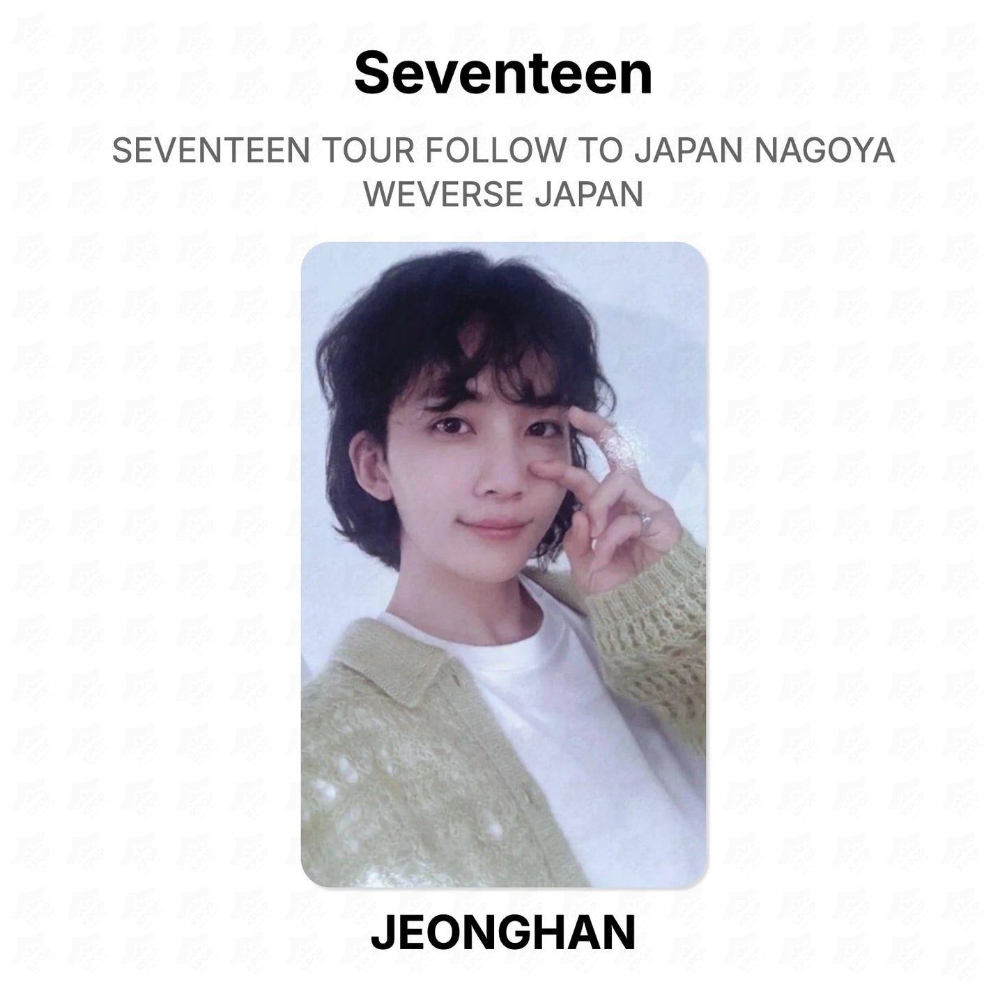 Seventeen TOUR FOLLOW TO JAPAN NAGOYA WEVERSE JAPAN Official Photocard