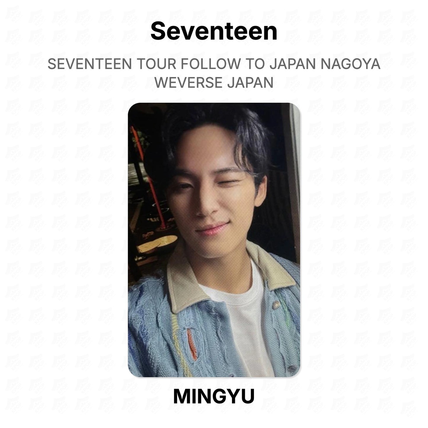 Seventeen TOUR FOLLOW TO JAPAN NAGOYA WEVERSE JAPAN Official Photocard