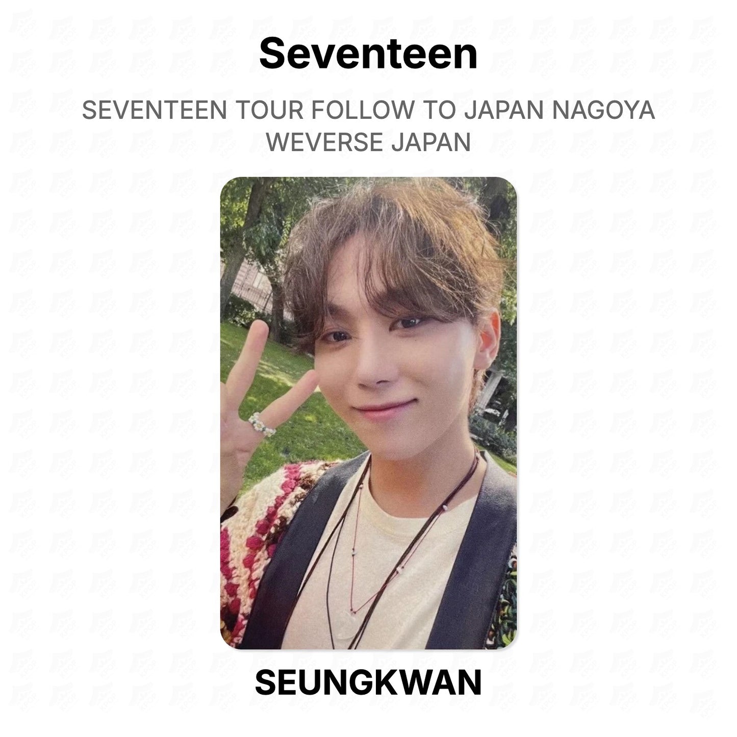 Seventeen TOUR FOLLOW TO JAPAN NAGOYA WEVERSE JAPAN Official Photocard