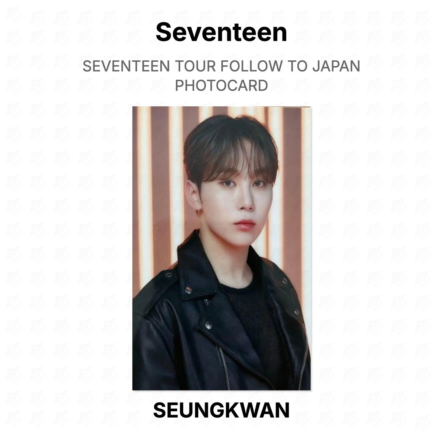Seventeen TOUR FOLLOW TO JAPAN PHOTOCARD Official Photocard