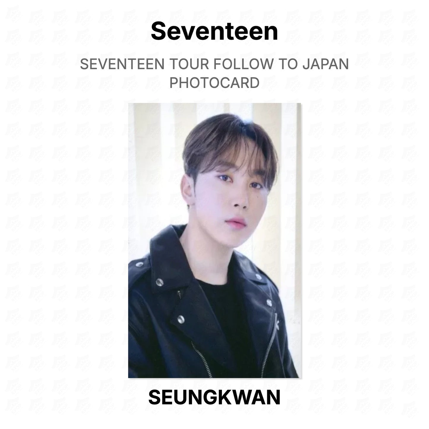 Seventeen TOUR FOLLOW TO JAPAN PHOTOCARD Official Photocard