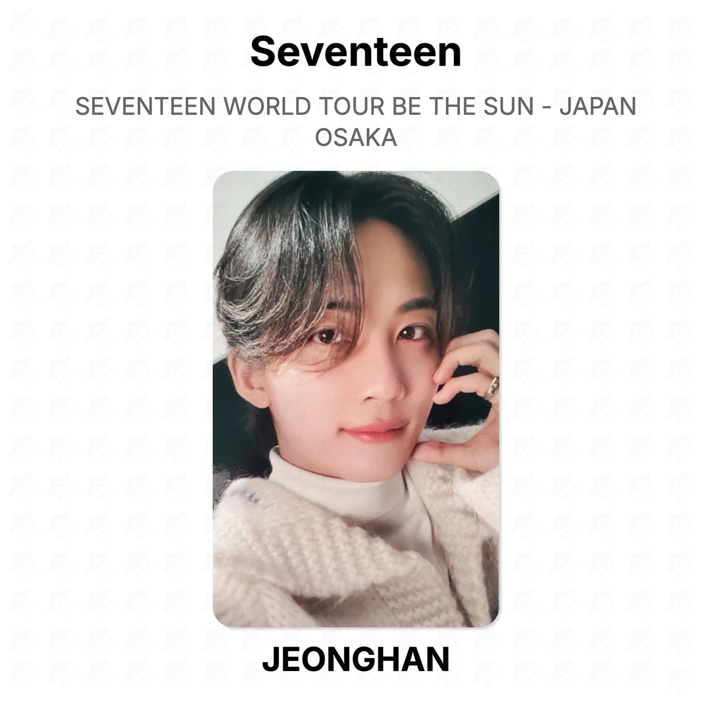 Seventeen WORLD TOUR BE THE SUN - JAPAN OSAKA Official Photocard