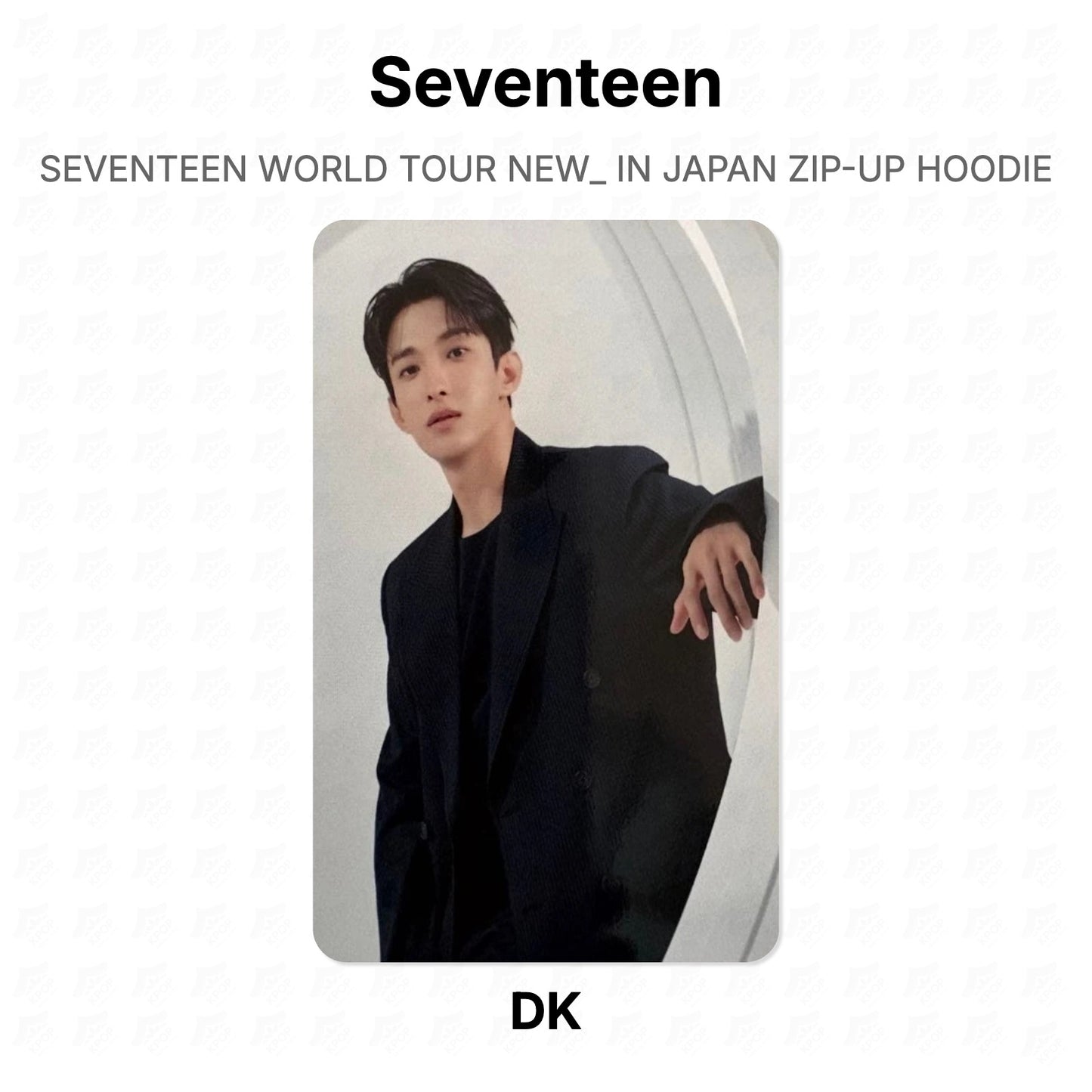 Seventeen WORLD TOUR NEW_ IN JAPAN ZIP-UP HOODIE Official Photocard
