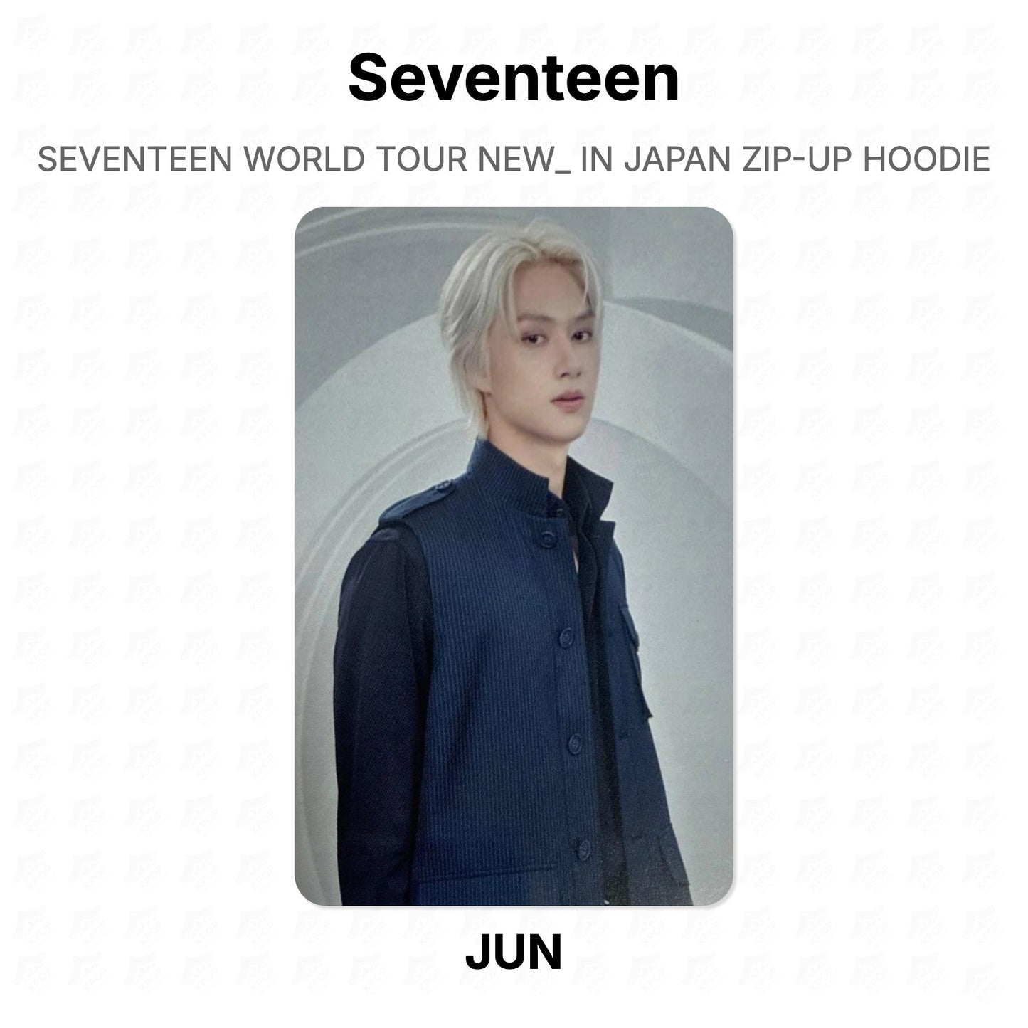 Seventeen WORLD TOUR NEW_ IN JAPAN ZIP-UP HOODIE Official Photocard
