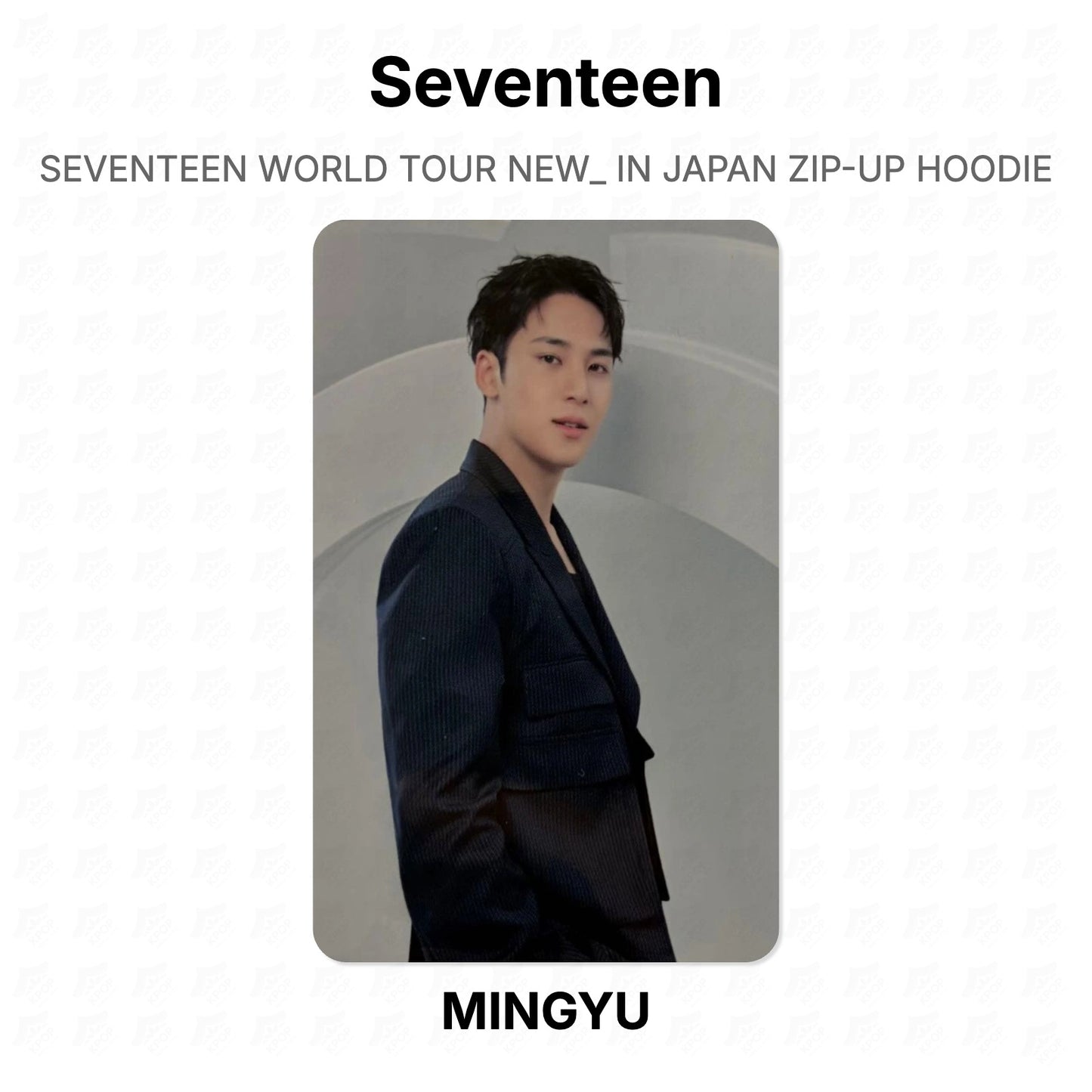 Seventeen WORLD TOUR NEW_ IN JAPAN ZIP-UP HOODIE Official Photocard