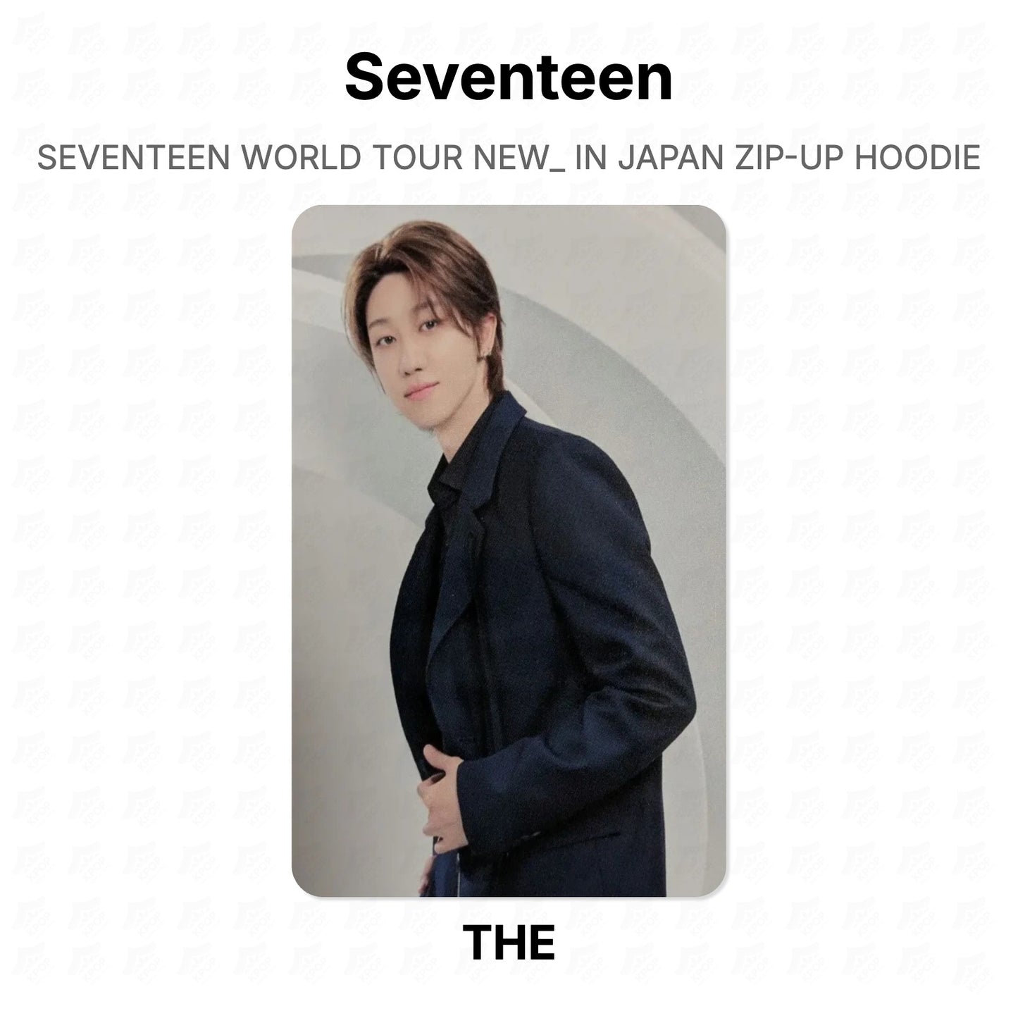Seventeen WORLD TOUR NEW_ IN JAPAN ZIP-UP HOODIE Official Photocard