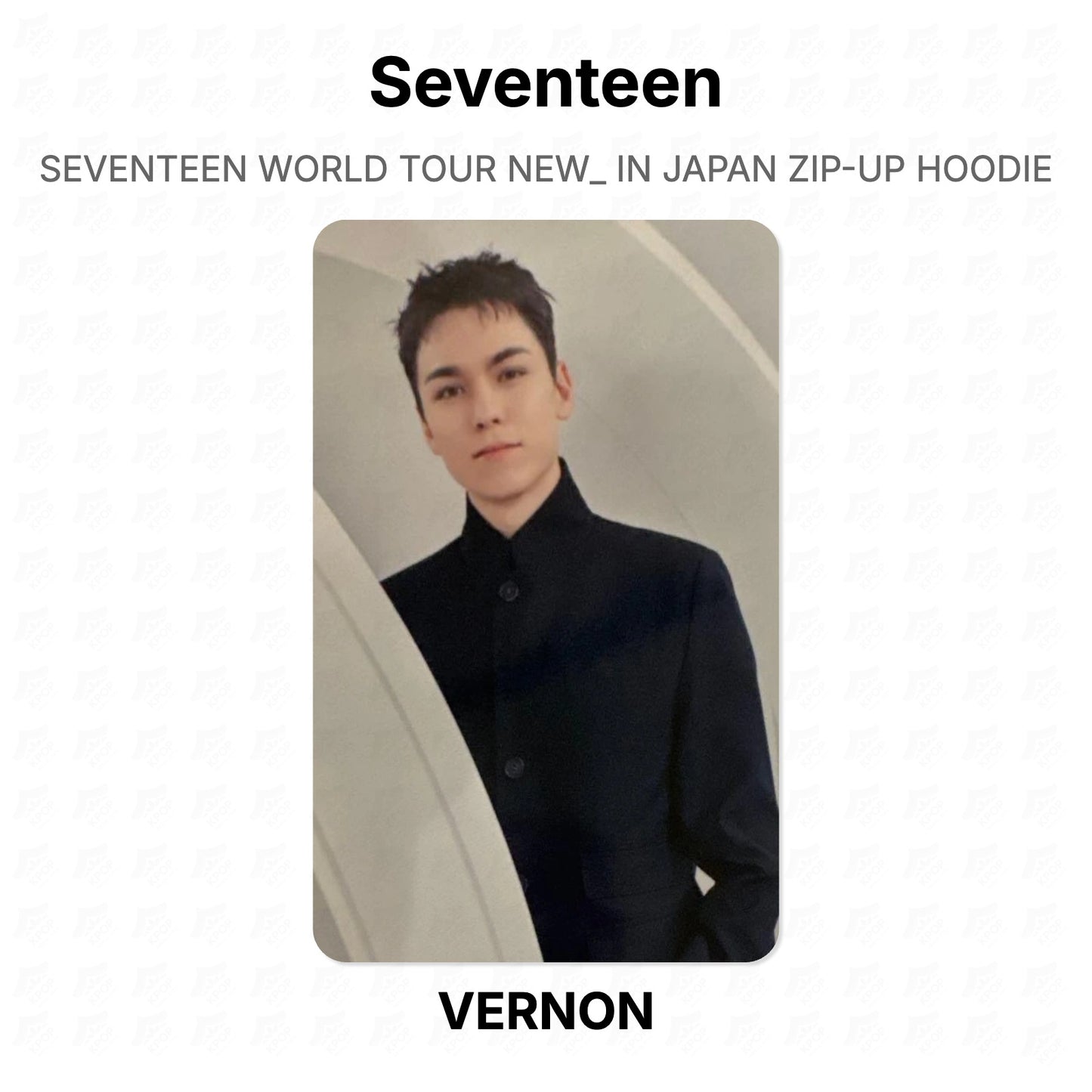 Seventeen WORLD TOUR NEW_ IN JAPAN ZIP-UP HOODIE Official Photocard