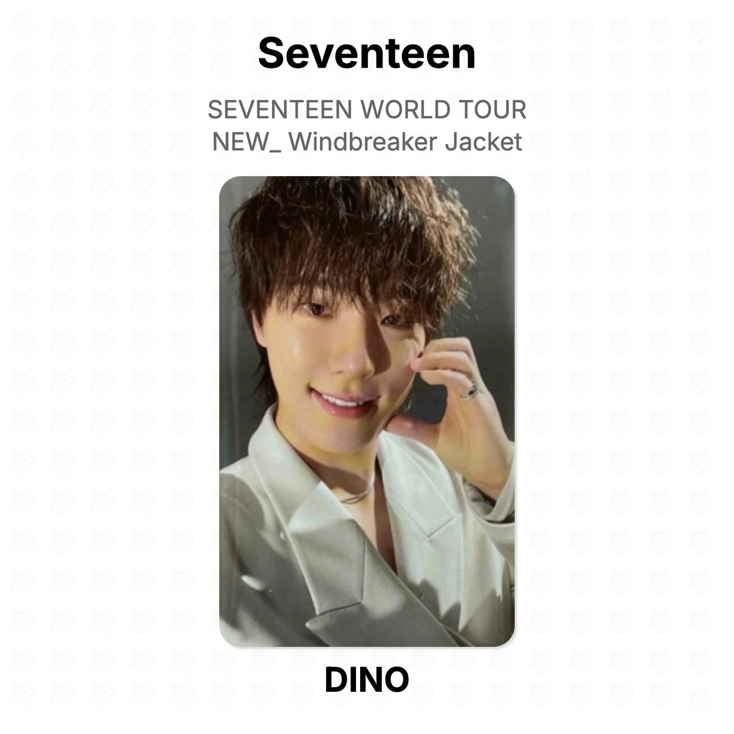 Seventeen WORLD TOUR NEW_ Windbreaker Jacket Official Photocard