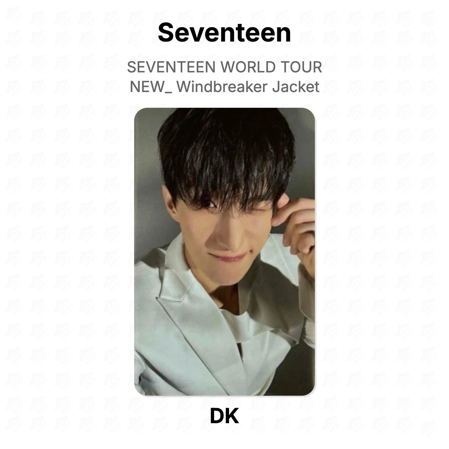 Seventeen WORLD TOUR NEW_ Windbreaker Jacket Official Photocard