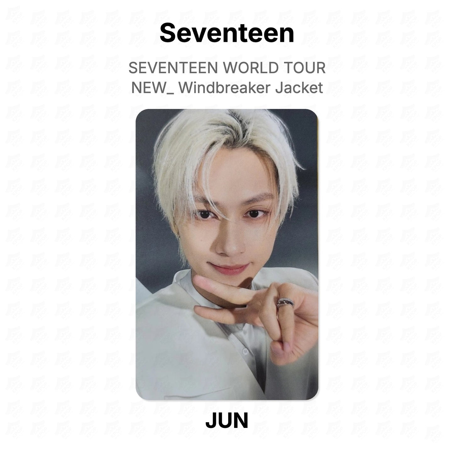 Seventeen WORLD TOUR NEW_ Windbreaker Jacket Official Photocard