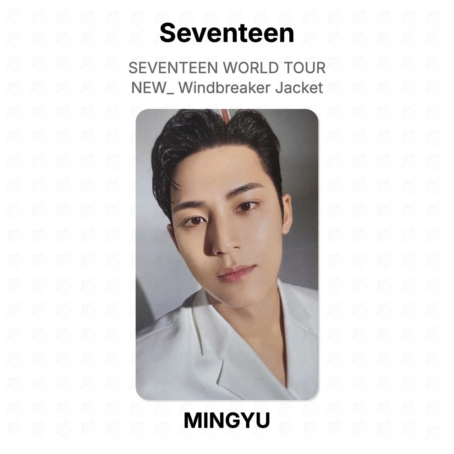 Seventeen WORLD TOUR NEW_ Windbreaker Jacket Official Photocard