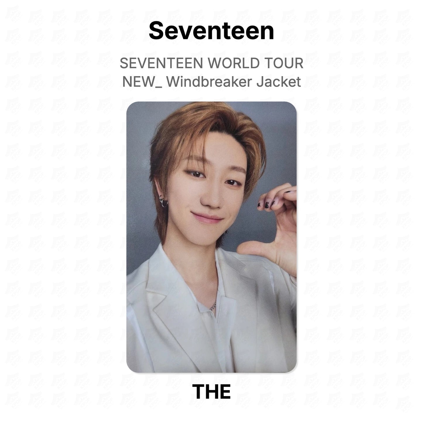 Seventeen WORLD TOUR NEW_ Windbreaker Jacket Official Photocard
