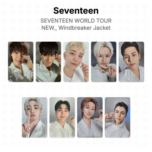 Seventeen WORLD TOUR NEW_ Windbreaker Jacket Official Photocard