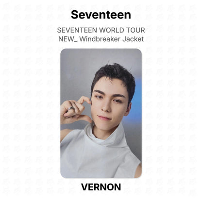 Seventeen WORLD TOUR NEW_ Windbreaker Jacket Official Photocard