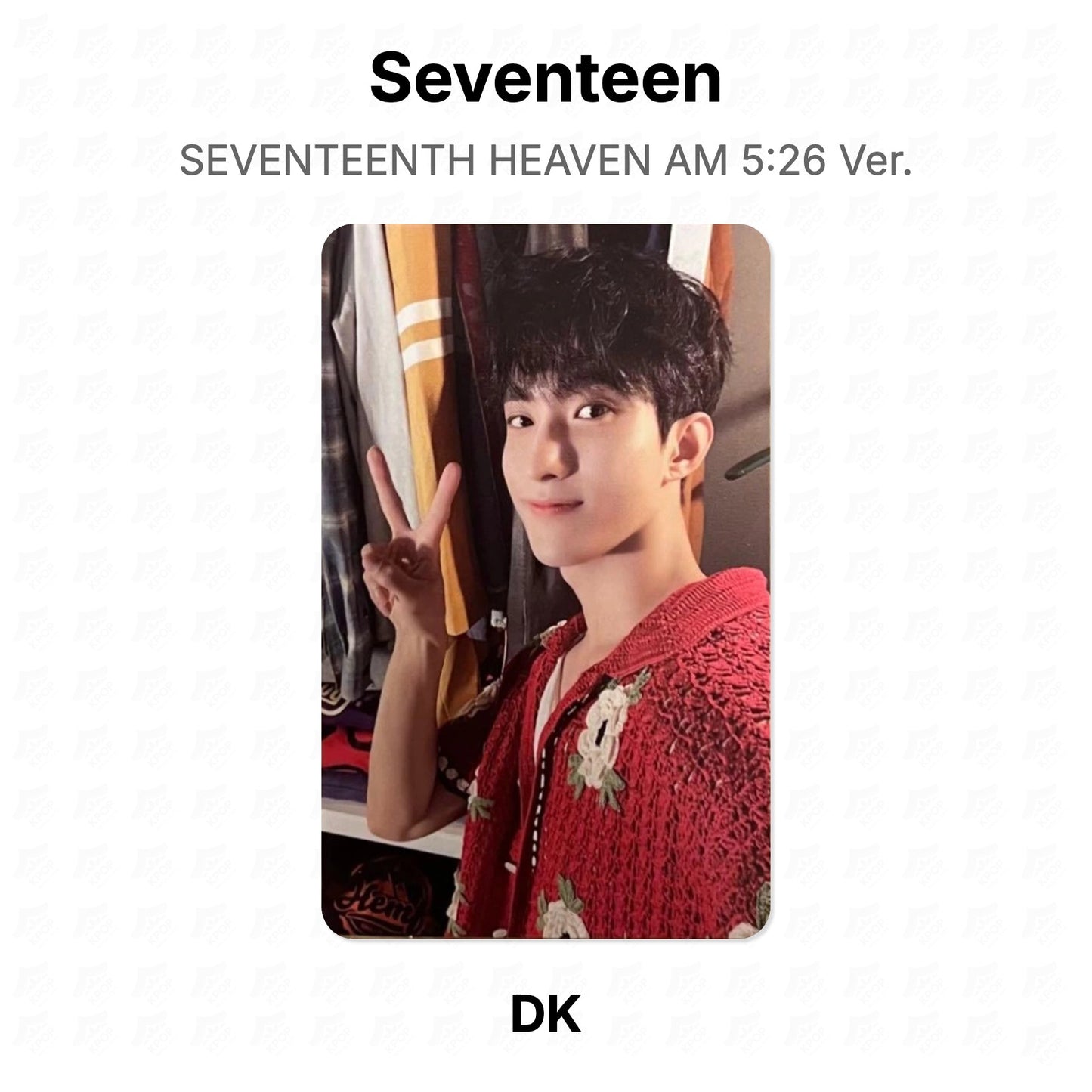 Seventeen SEVENTEENTH HEAVEN AM 5:26 Ver. Official Photocard