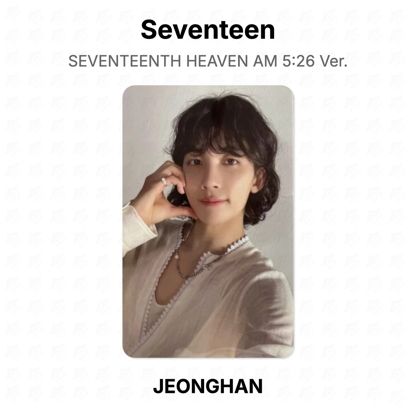 Seventeen SEVENTEENTH HEAVEN AM 5:26 Ver. Official Photocard
