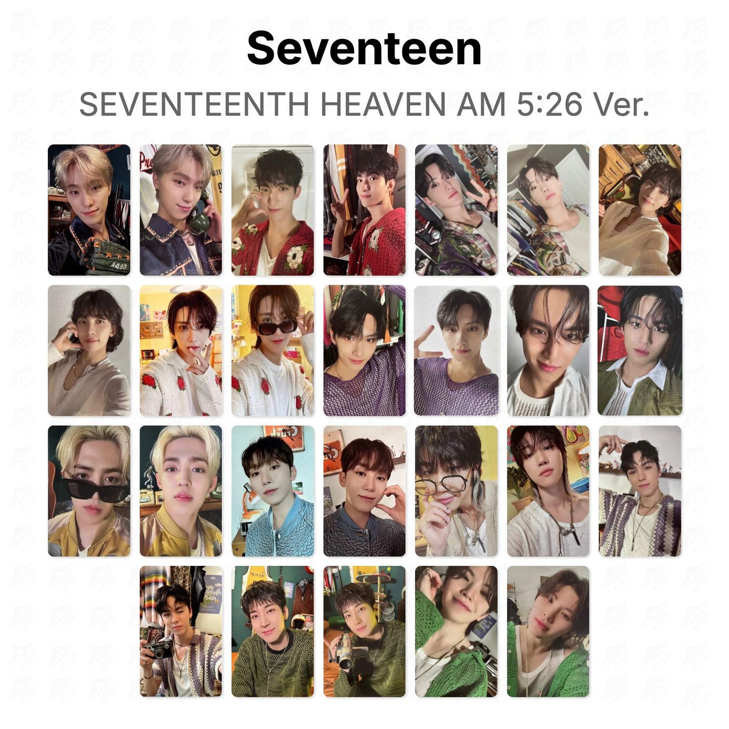 Seventeen SEVENTEENTH HEAVEN AM 5:26 Ver. Official Photocard