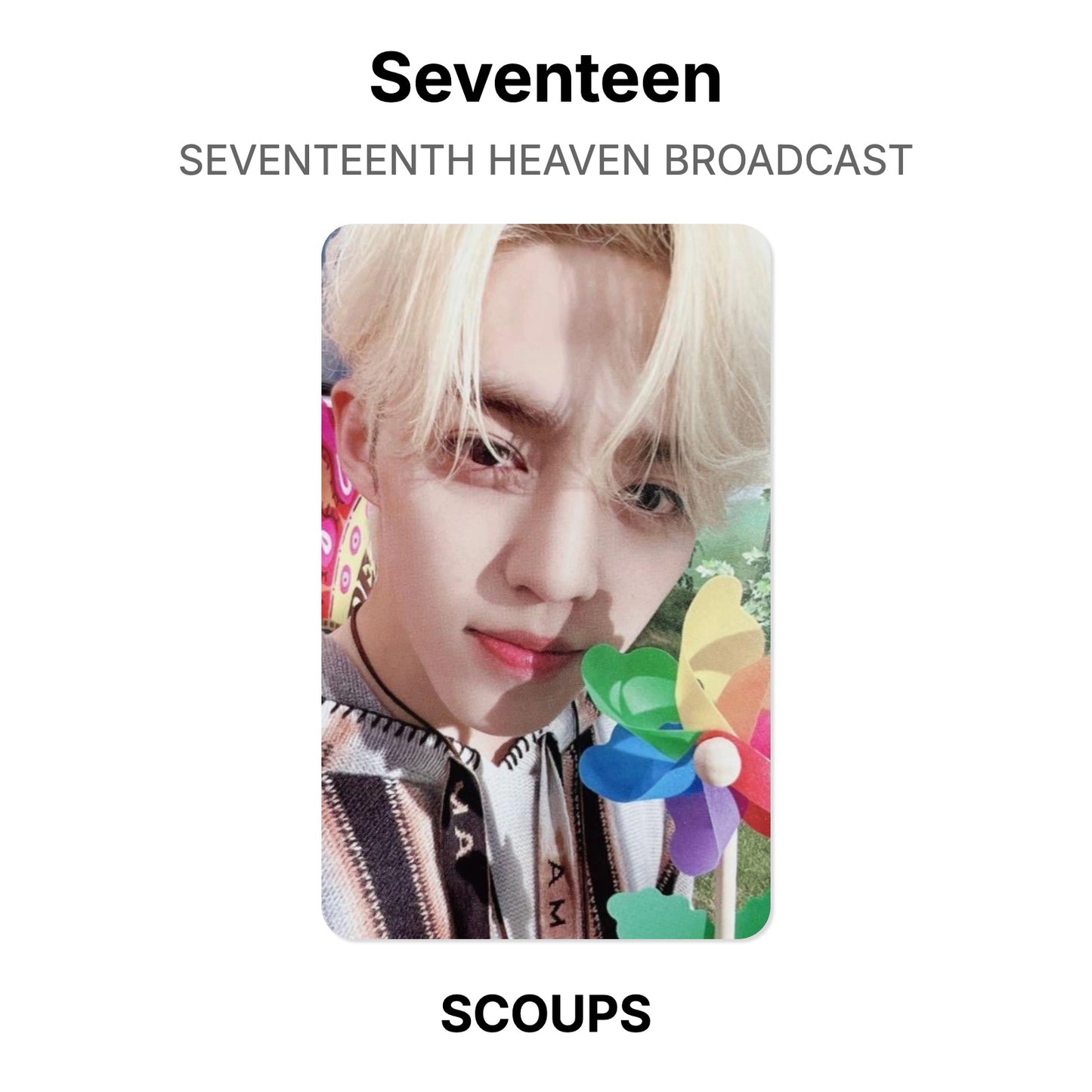 Seventeen SEVENTEENTH HEAVEN BROADCAST photocard oficial
