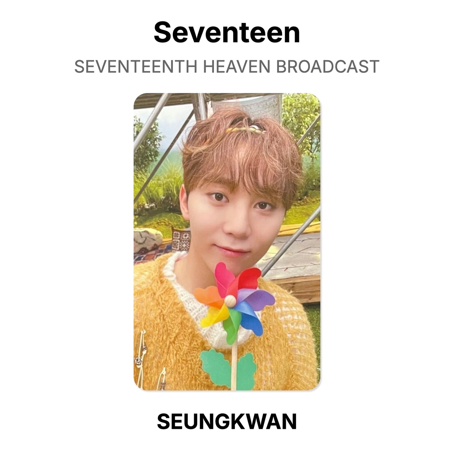 Seventeen SEVENTEENTH HEAVEN BROADCAST photocard oficial