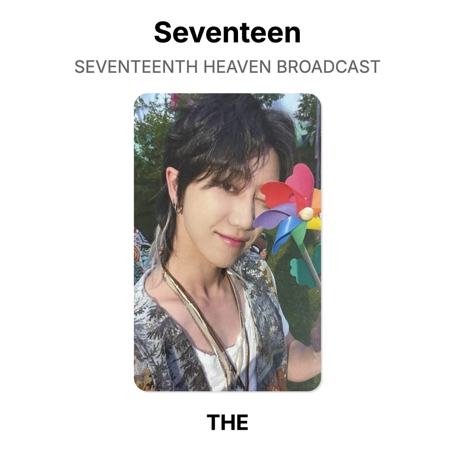 Seventeen SEVENTEENTH HEAVEN BROADCAST photocard oficial