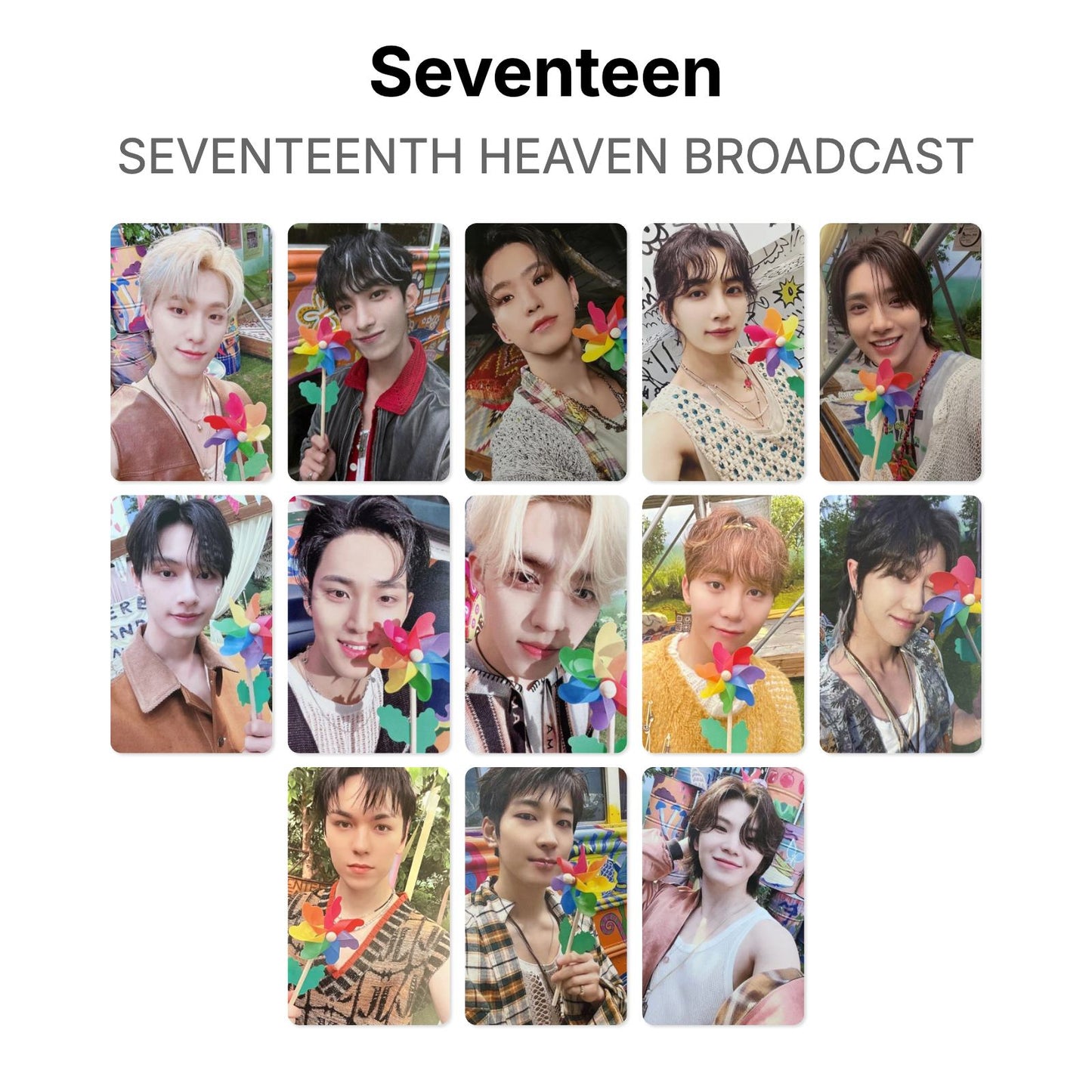 Seventeen SEVENTEENTH HEAVEN BROADCAST photocard oficial