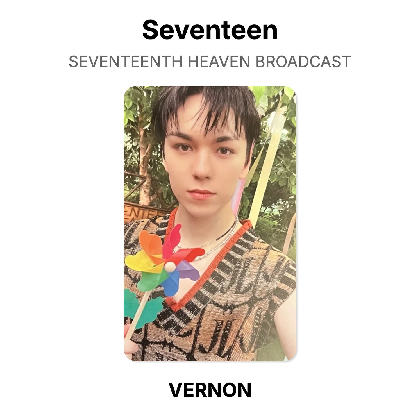 Seventeen SEVENTEENTH HEAVEN BROADCAST photocard oficial