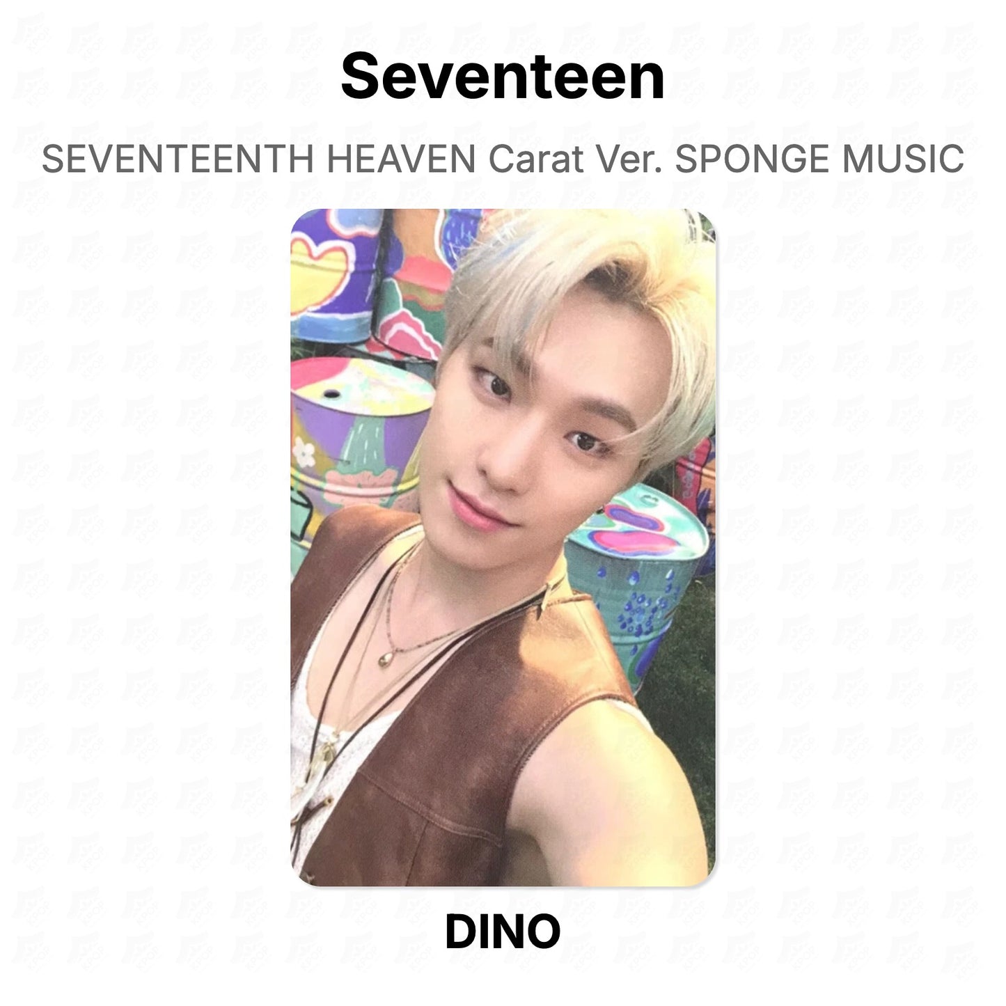 Seventeen SEVENTEENTH HEAVEN Carat Ver. SPONGE MUSIC Official Photocard