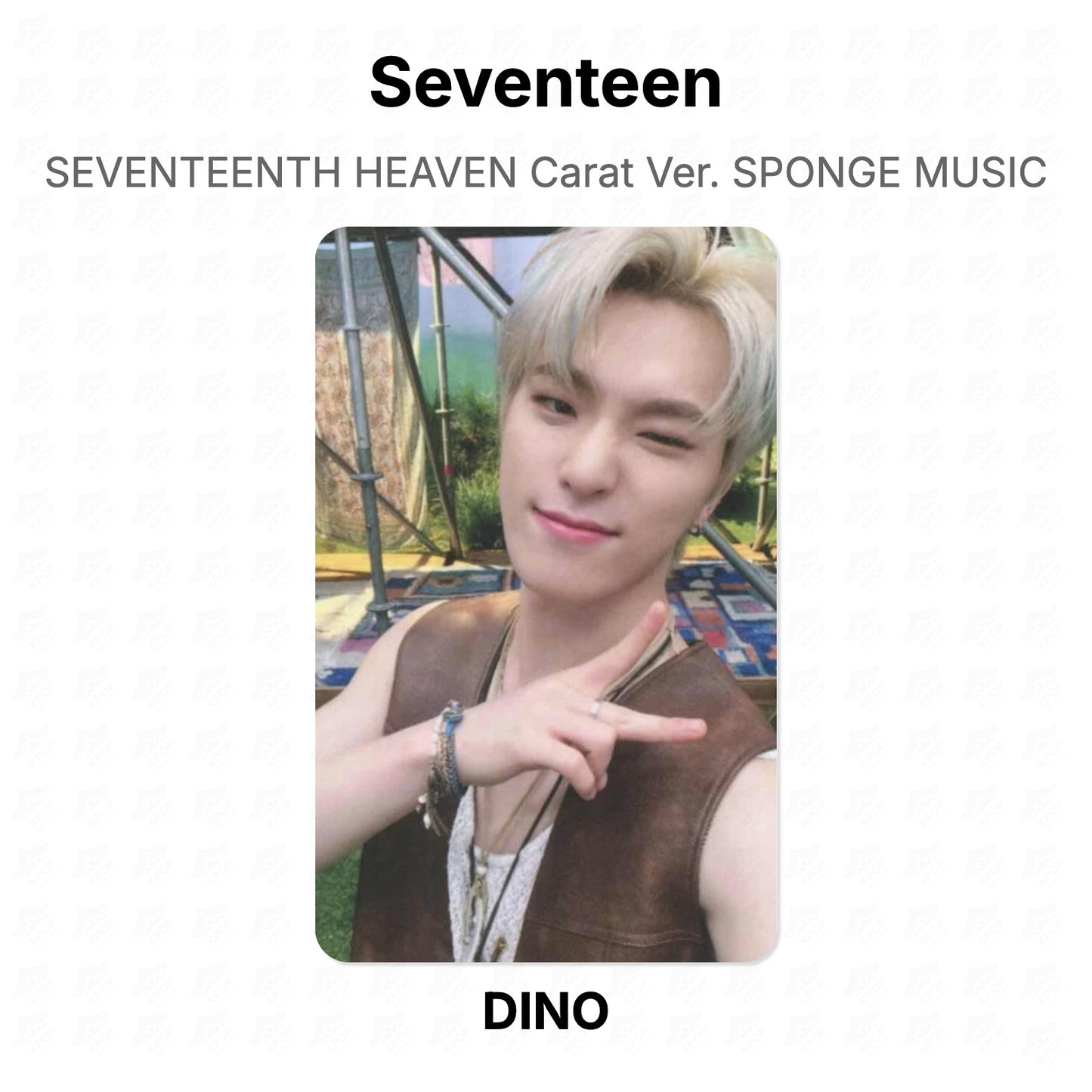 Seventeen SEVENTEENTH HEAVEN Carat Ver. SPONGE MUSIC Official Photocard