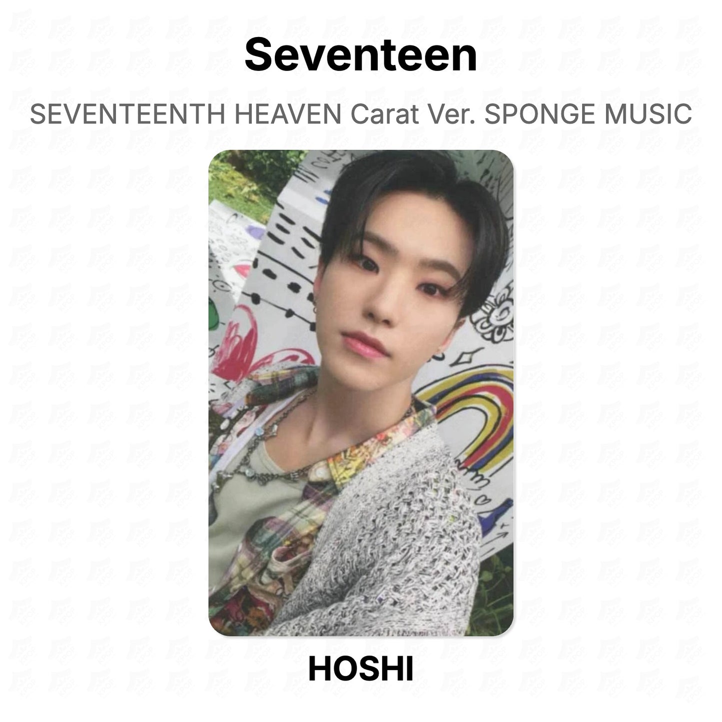 Seventeen SEVENTEENTH HEAVEN Carat Ver. SPONGE MUSIC Official Photocard
