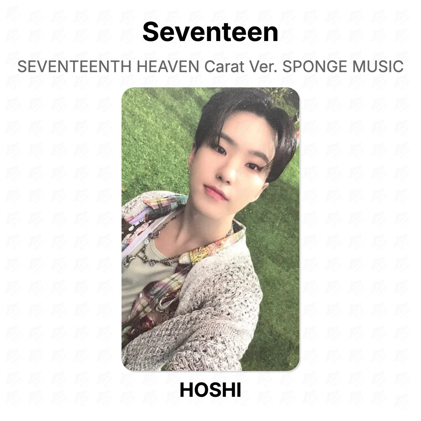 Seventeen SEVENTEENTH HEAVEN Carat Ver. SPONGE MUSIC Official Photocard