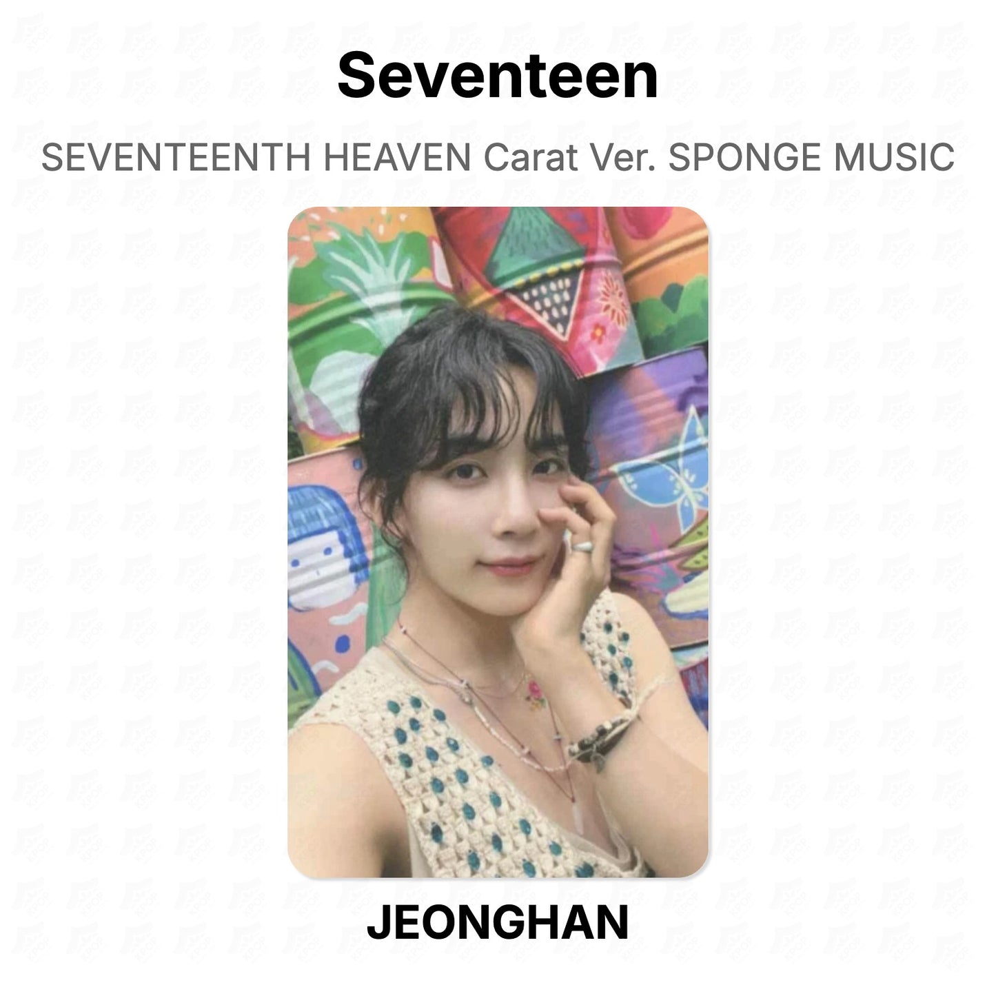 Seventeen SEVENTEENTH HEAVEN Carat Ver. SPONGE MUSIC Official Photocard