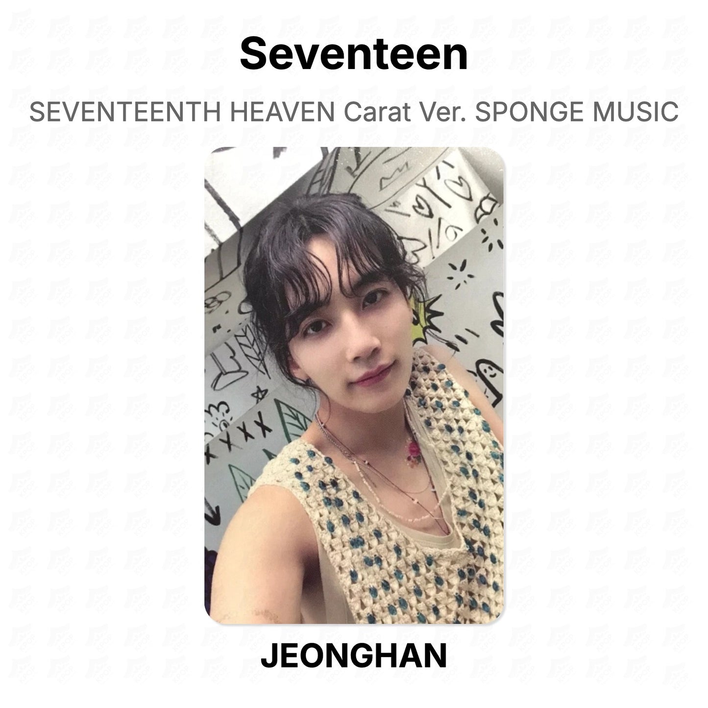 Seventeen SEVENTEENTH HEAVEN Carat Ver. SPONGE MUSIC Official Photocard