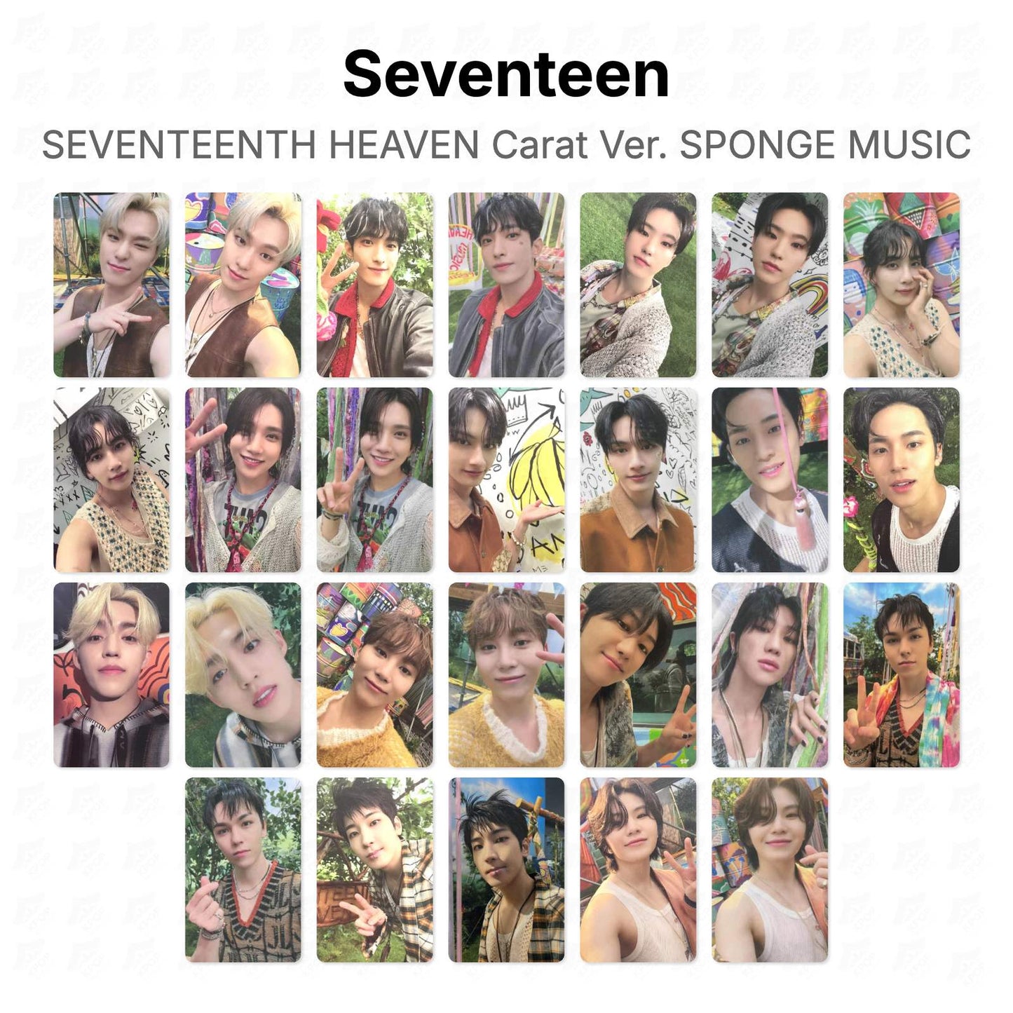 Seventeen SEVENTEENTH HEAVEN Carat Ver. SPONGE MUSIC Official Photocard