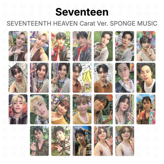 Seventeen SEVENTEENTH HEAVEN Carat Ver. SPONGE MUSIC Official Photocard