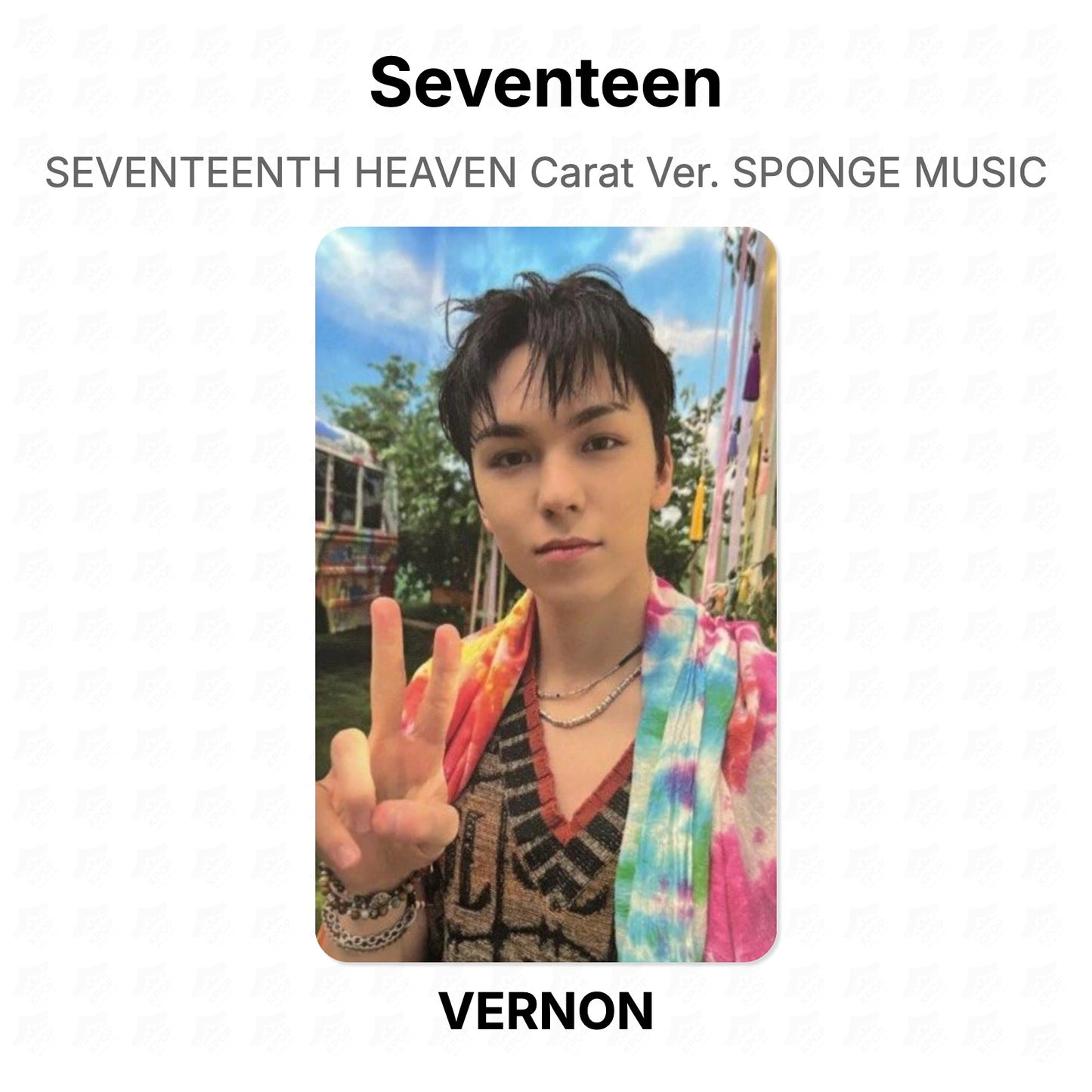 Seventeen SEVENTEENTH HEAVEN Carat Ver. SPONGE MUSIC Official Photocard