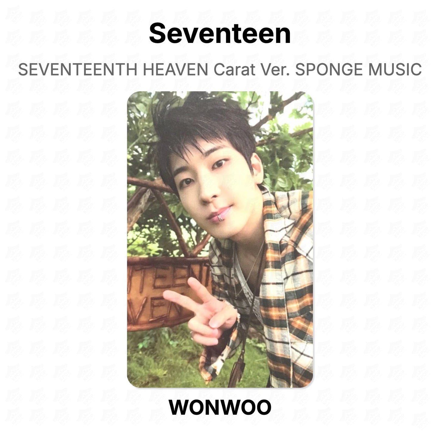 Seventeen SEVENTEENTH HEAVEN Carat Ver. SPONGE MUSIC Official Photocard