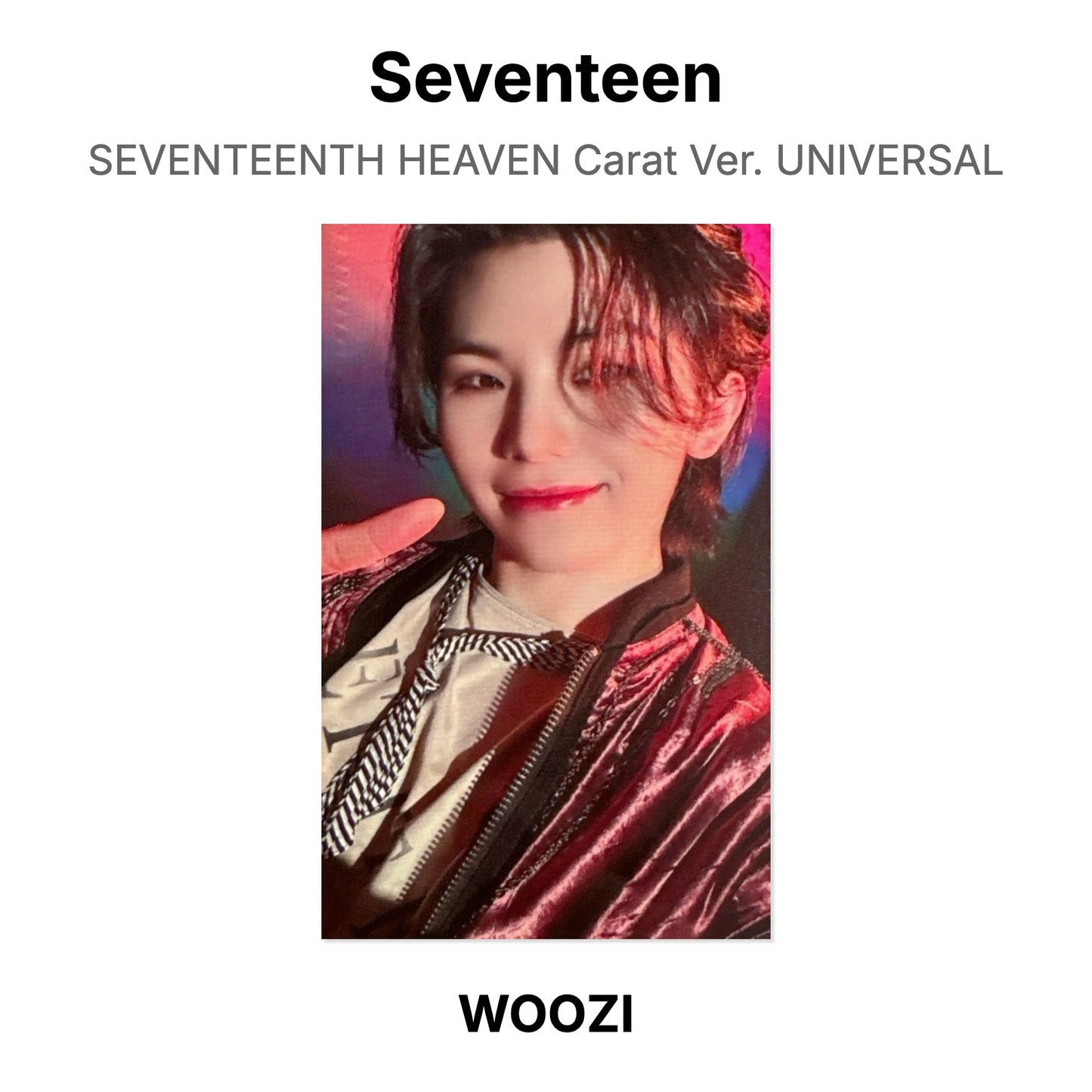 Seventeen SEVENTEENTH HEAVEN Carat Ver. UNIVERSAL Official Photocard
