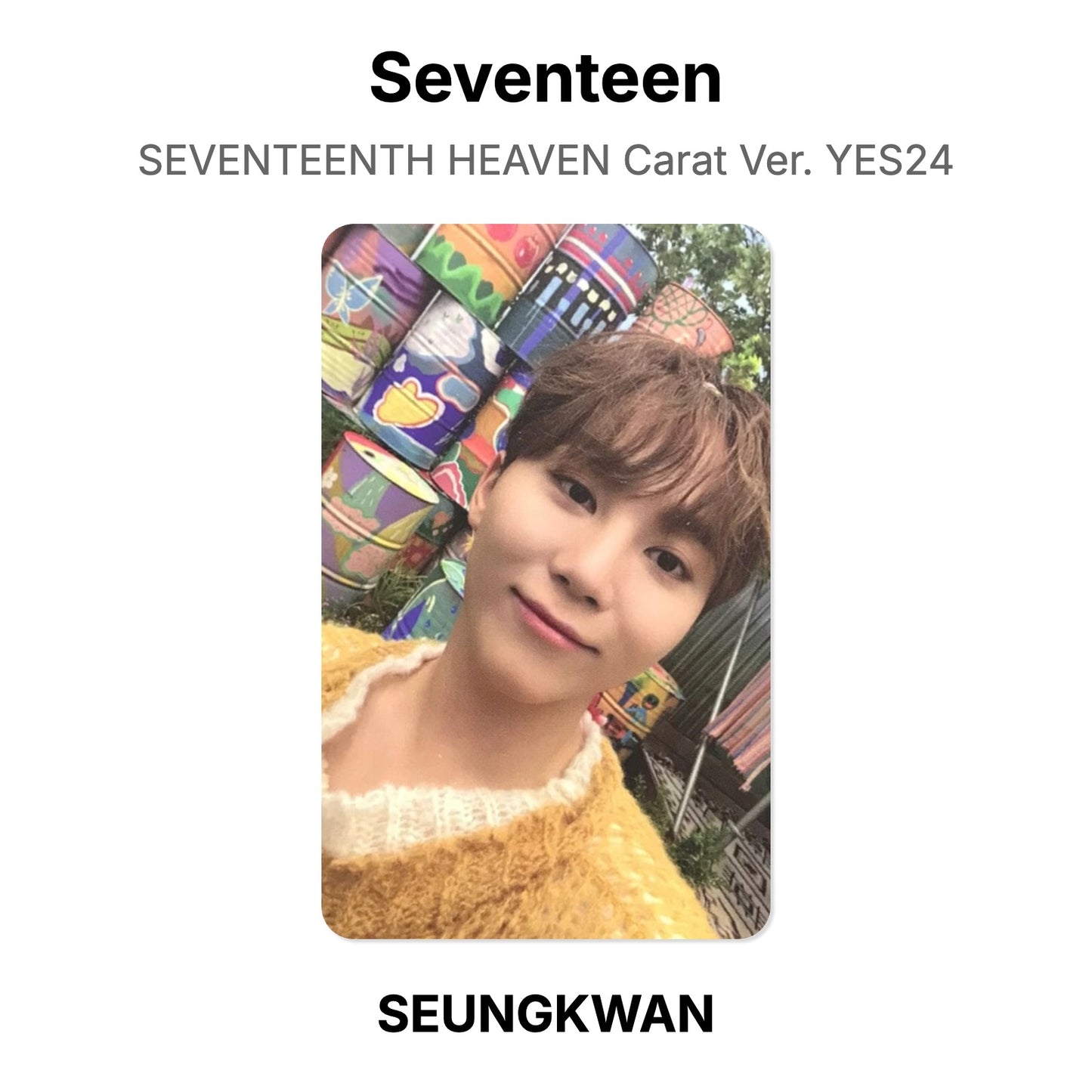 Seventeen SEVENTEENTH HEAVEN Carat Ver. YES24 Offizielle Fotokarte
