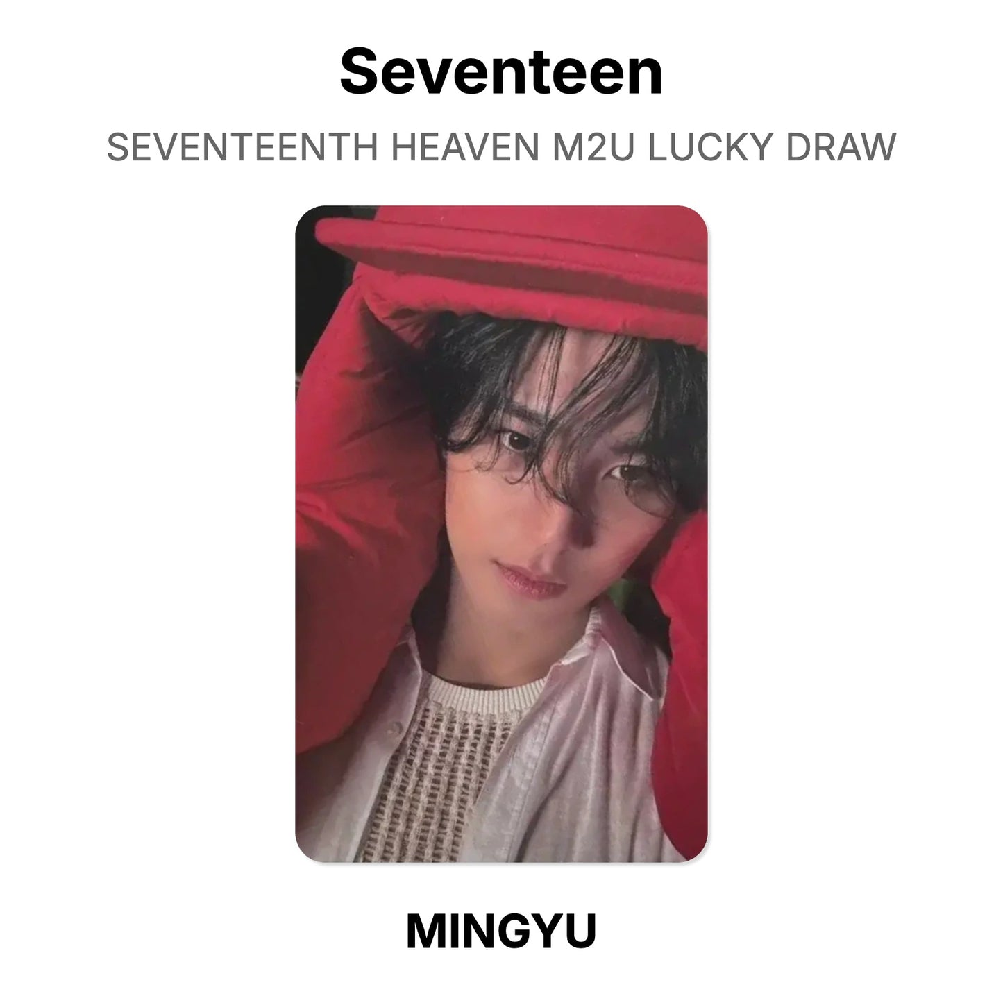 Seventeen SEVENTEENTH HEAVEN M2U LUCKY DRAW Official Photocard
