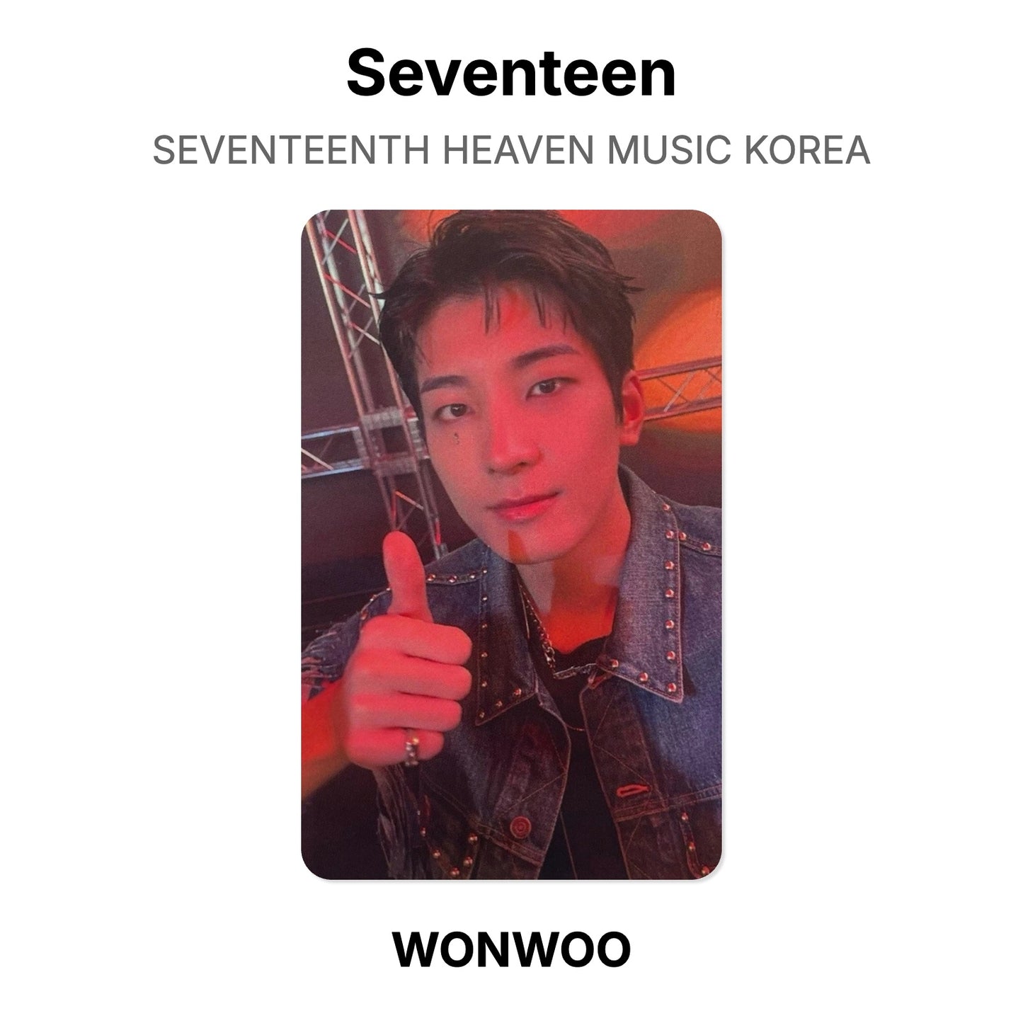 Seventeen SEVENTEENTH HEAVEN MUSIC KOREA Official Photocard