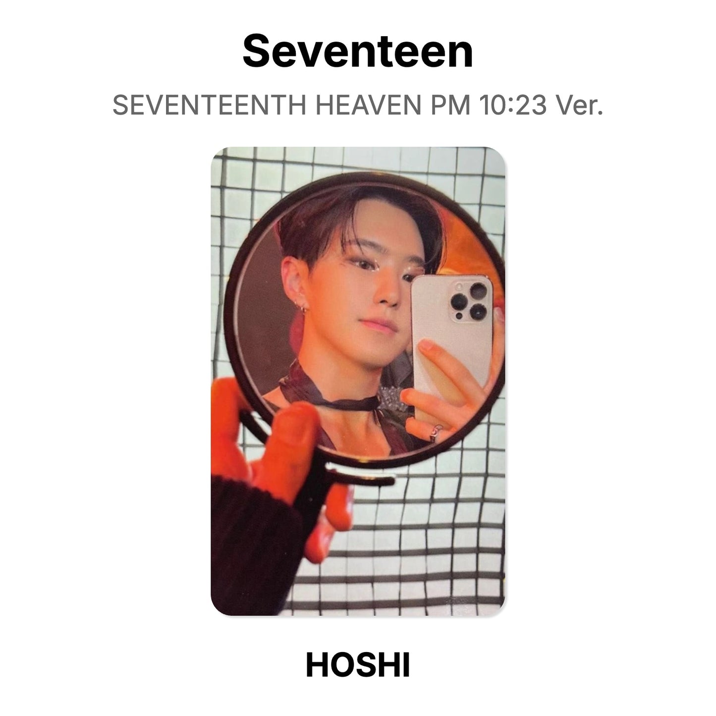 Seventeen SEVENTEENTH HEAVEN PM 10:23 Ver. photocard oficial