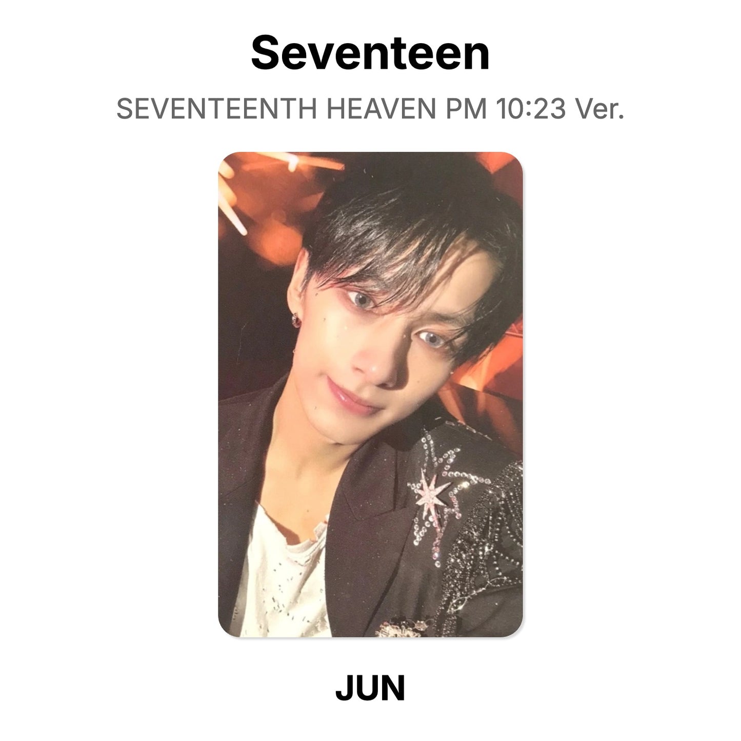 Seventeen SEVENTEENTH HEAVEN PM 10:23 Ver. photocard oficial