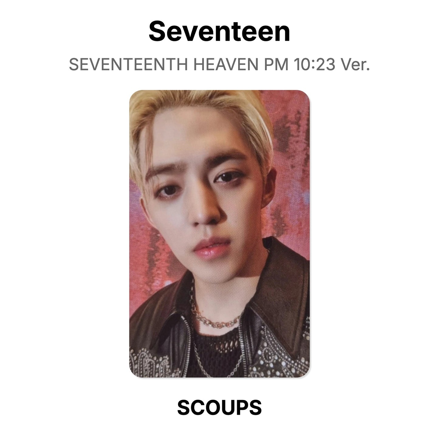 Seventeen SEVENTEENTH HEAVEN PM 10:23 Ver. photocard oficial