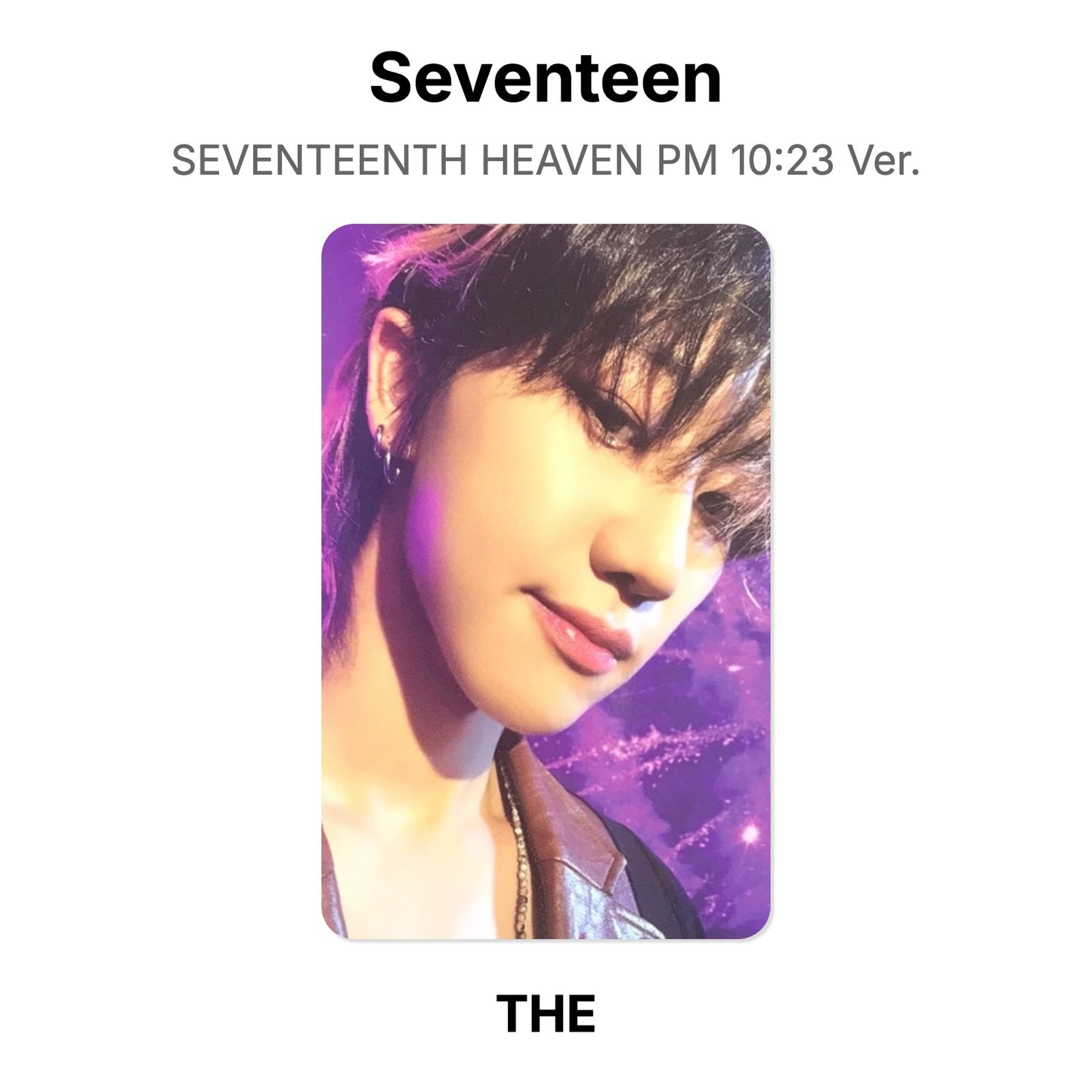 Seventeen SEVENTEENTH HEAVEN PM 10:23 Ver. photocard oficial