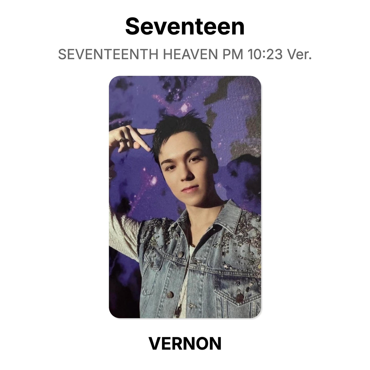 Seventeen SEVENTEENTH HEAVEN PM 10:23 Ver. photocard oficial