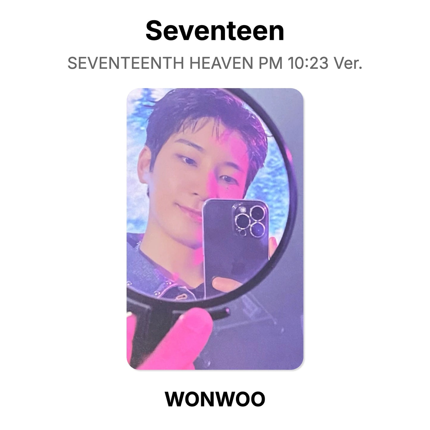 Seventeen SEVENTEENTH HEAVEN PM 10:23 Ver. photocard oficial