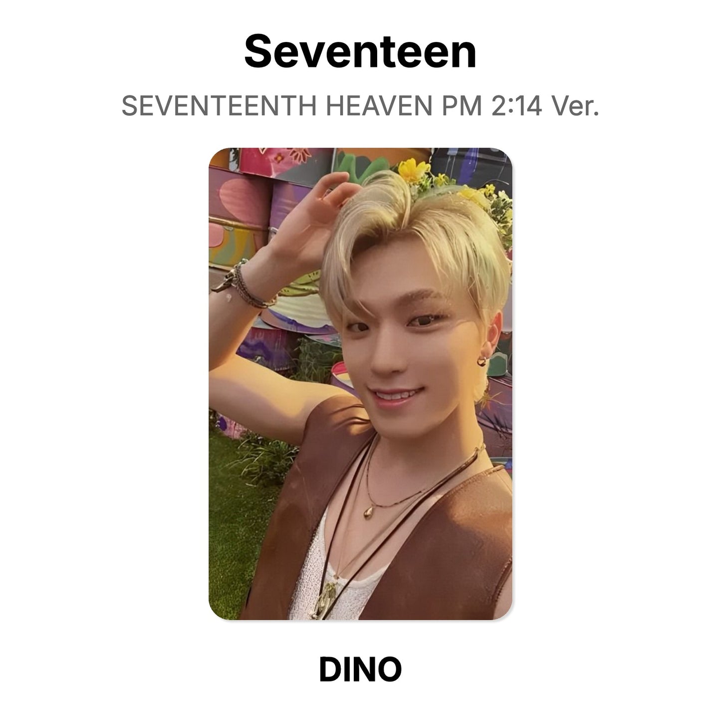 Seventeen SEVENTEENTH HEAVEN PM 2:14 Ver. photocard ufficiale